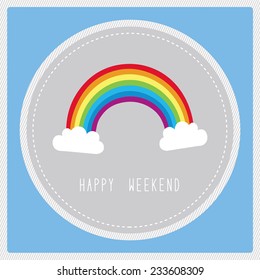 Happy weekend with the rainbow.