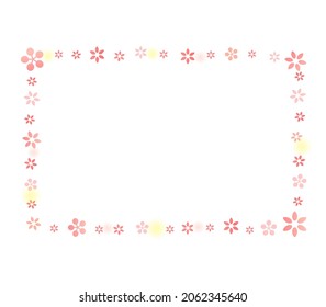 Happy welfare frame illustration of heart
