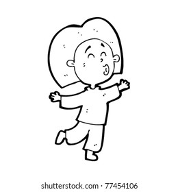 happy whistling girl cartoon