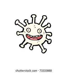 Happy White Blood Cell Cartoon