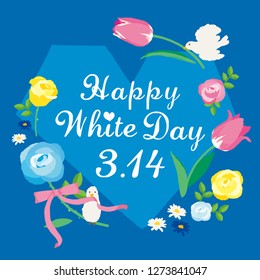 Happy white day poster