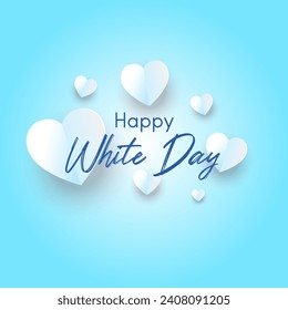 Feliz Vector del Día Blanco. Ilustración vectorial del Día Blanco.