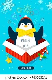Happy Winter and Christmas illustrations