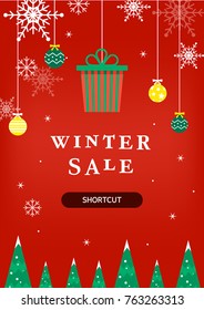 Happy Winter and Christmas illustrations