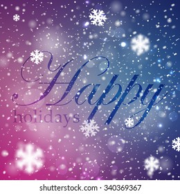 Happy winter holidays creative design