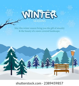 "Happy Winter Season" is a cheerful greeting that extends good wishes for the colder months, celebrating the beauty and festivities associated with winter.
