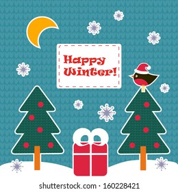 Happy Winter vector illustration