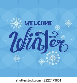 
happy winter vintage text lettering script