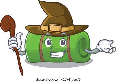 Happy Witch camping mat Scroll cartoon character design