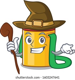 Happy Witch kids water bottle Scroll cartoon character design