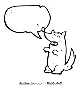 Happy Wolf sprechender Cartoon