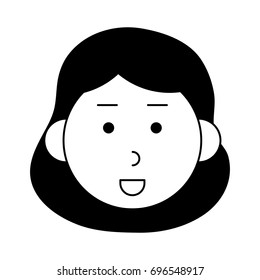 happy woman cartoon  icon image 