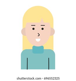 happy woman cartoon  icon image 