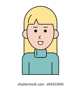 happy woman cartoon  icon image 