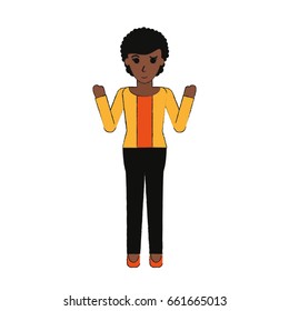 happy woman dressed in professional outfit icon image 
