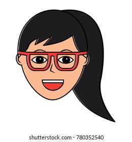 happy woman with glasses icon image 
