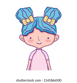 happy woman with hairstyle and blouse design