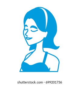 happy woman wedding portrait bride character
