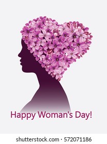 Happy Woman's Day. 8 March. Mother's Day 