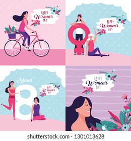 Happy women day card