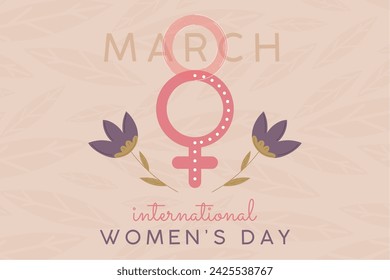 Happy women day card Vector illustration