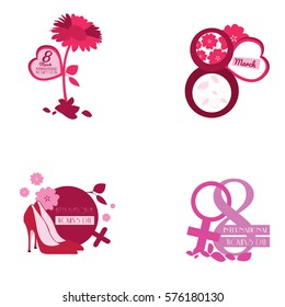 Happy women day graphic designs, Vector illustration