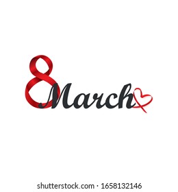 Happy Women Day Hand lettering text, Calligraphic Lettering template, Creative typography for Holiday Greeting Gift Card. Calligraphy vector