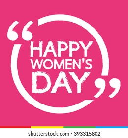HAPPY WOMEN DAY Illustration design