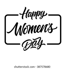 Happy Women Day Inscription
