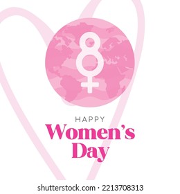 Happy women day poster Vector