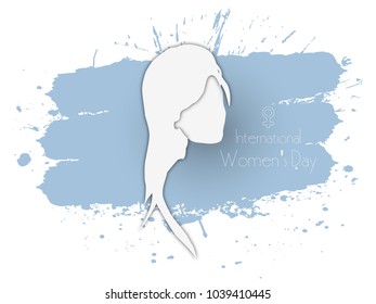 Happy Women's Day 8 march International women's day greeting and gift card background...