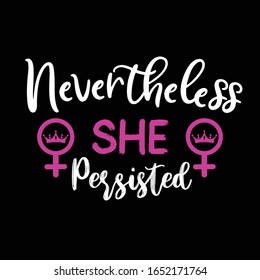 Happy women's day. 8 march. Hand drawn lettering phrase. Vector calligraphic illustration for greeting cards, banners, posters, prints, t-shirts.