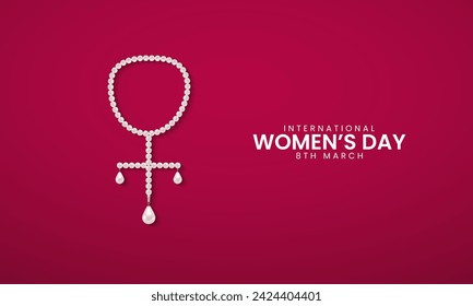 Happy women's Day. 8 march women's day creative design for social media post.