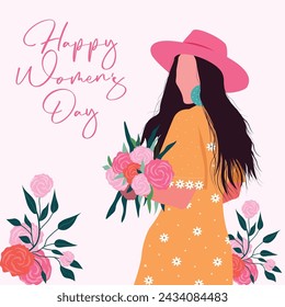 happy women's day 8 march card