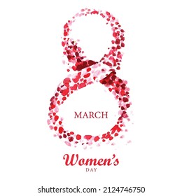 	Happy Womens Day 8march Concept Card Background