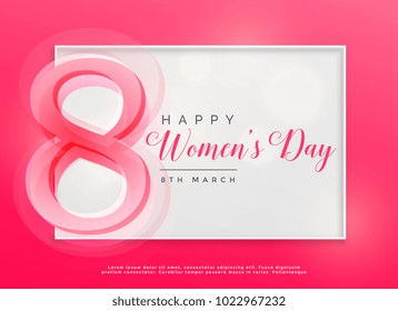 happy women's day 8th march celebration background