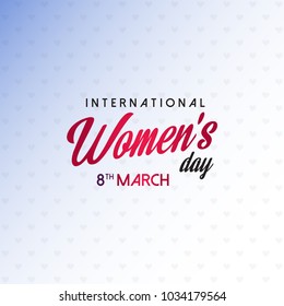 Happy Women's Day 8th March Abstract Background