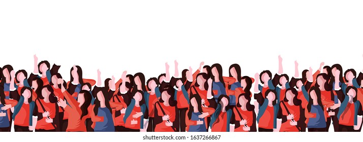 Happy Womens Day 8th March illustration of beautiful designing elements and women power