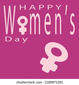 Happy Women's Day Appreciation Vector Text, Women's Day Background, Women's Day Banner, Banner Background for Posters, Flyers, Marketing, Greeting Cards