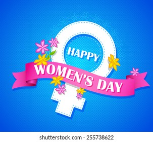 Happy Women's Day background concept in vector