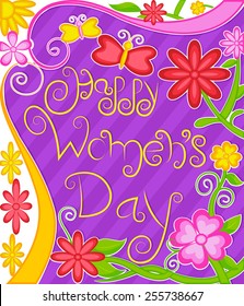 Happy Women's Day background concept in vector