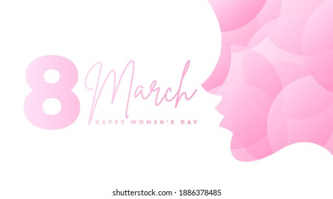Happy Women's Day Background Illustration Vector