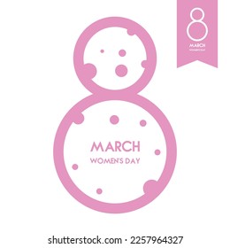 Happy womens day background illustration vector