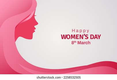 Happy Women's Day Background Template