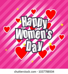 happy women's day background vector
