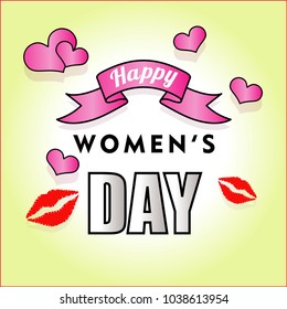 happy women's day background vector