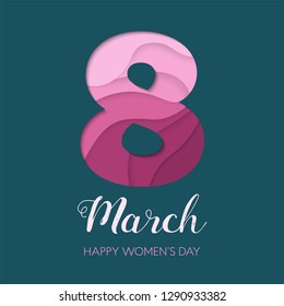 Happy women's day, banner, can be used as poster or flyer. Template for business event