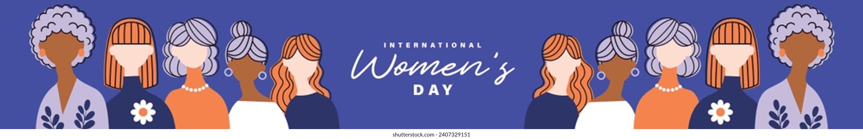 Happy Women's Day banner design