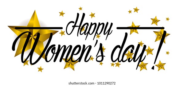 Happy women's day, beautiful greeting card