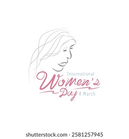 Happy Womens Day Calligraphic Typography-3